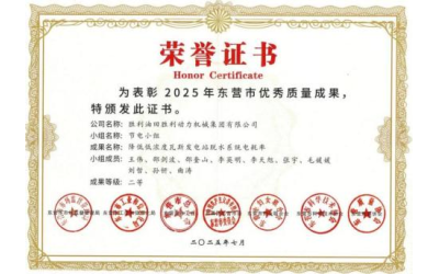 勝動(dòng)集團(tuán)公司QC成果獲佳績(jī)